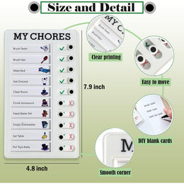 My Chores Checklist Daily Schedule Board (2pc)