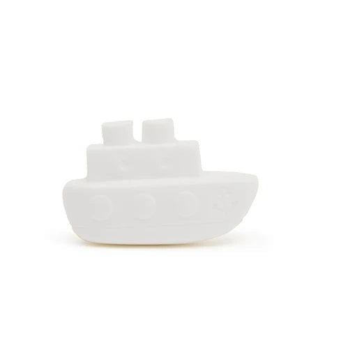 Nailmatic Organic Kids boat-shaped soap, white, pineapple coconut scent