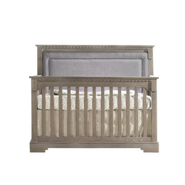 Natart Ithaca ''5-In-1'' Convertible Crib With Upholstered Headboard Panel