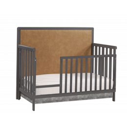 Natart Kyoto 5 In 1 Convertible Crib With Upholstered Panel Leather
