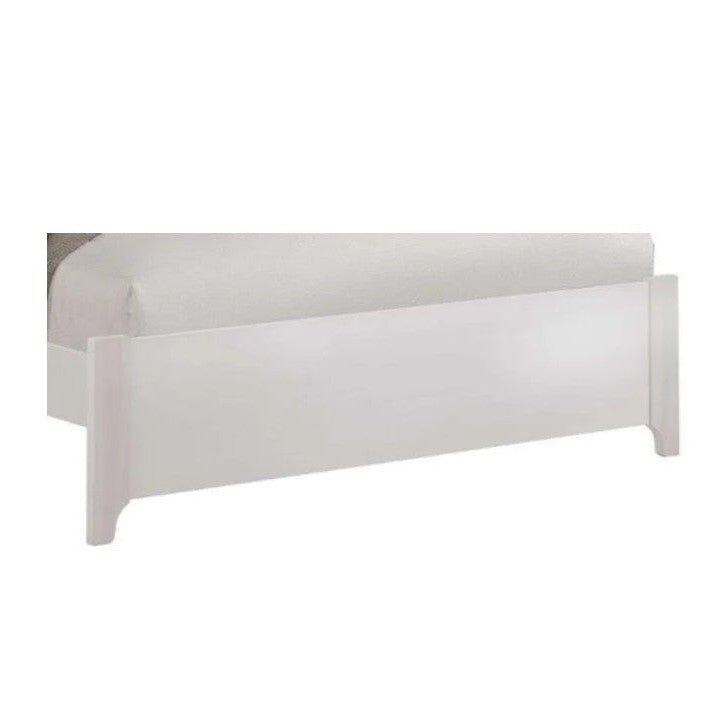 NATART Kyoto 54-inch low-profile white footboard, GREENGUARD GOLD certified