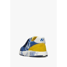 Naturino Jesko Vl Suede/Nylon/Sole Printed Azure Yellow