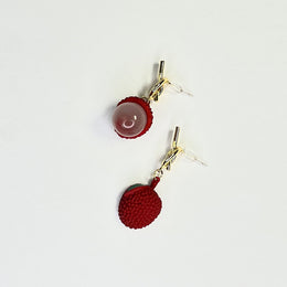 Nemibaby Earrings Lychee 925 Sterling Silver Pins