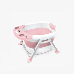 Nemibaby Foldable Baby/Toddler Multi-Function Bathtub Pink