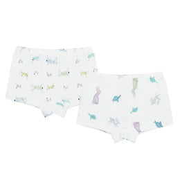 Nest Design Bamboo Girls Boy Short Underwear (2 Pack) Hare & Ant