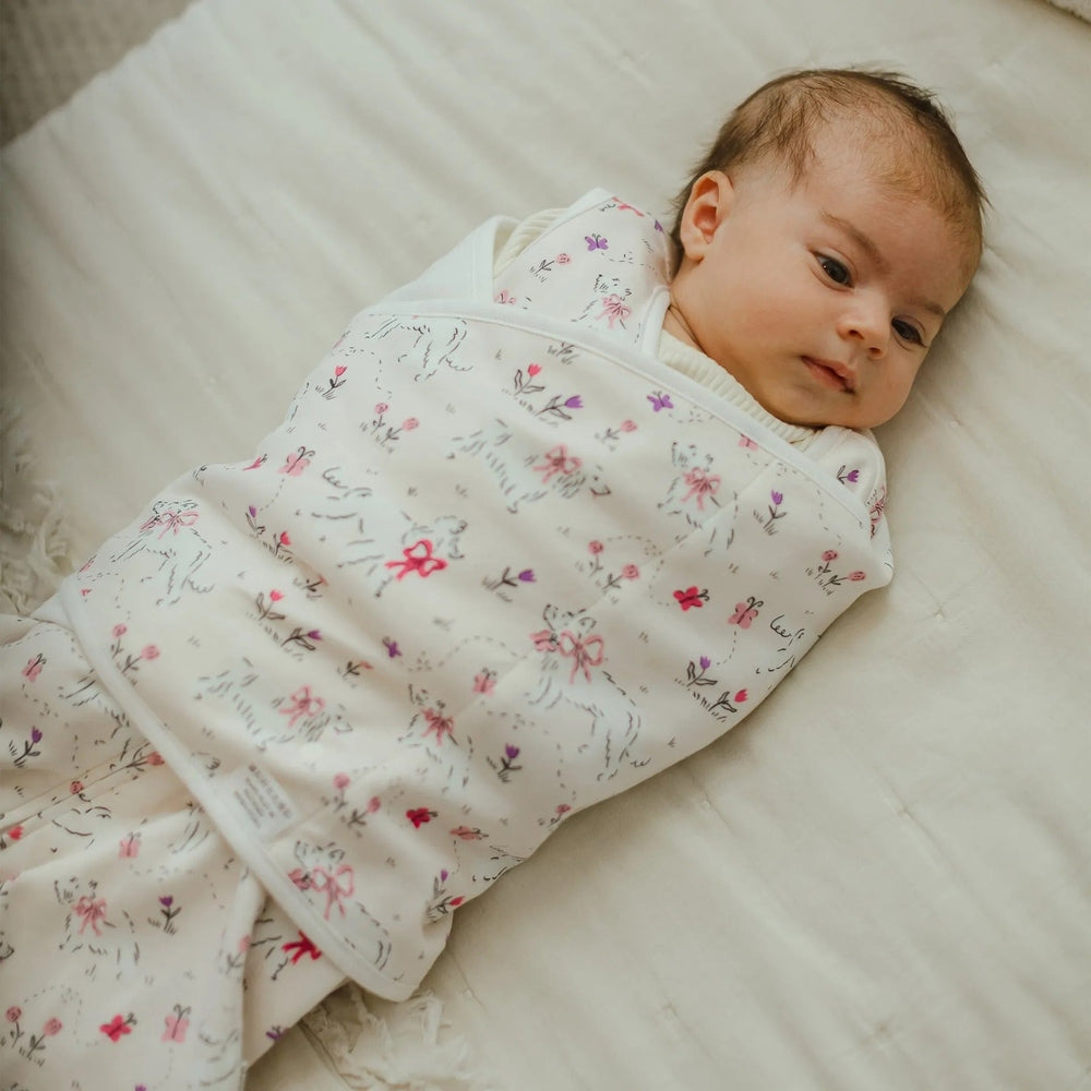 Nest Designs 1.0 TOG Swaddle Sleep Bag Doggie Meadow, product view 3