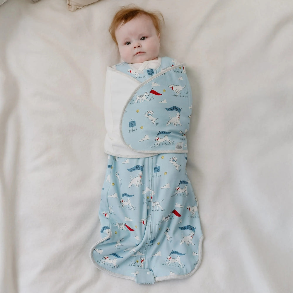 Nest Designs 1.0 TOG Swaddle Sleep Bag Puppy Park, product view 2