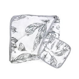 Nest Designs 4 Layer Bamboo Nesting Blanket Feather White