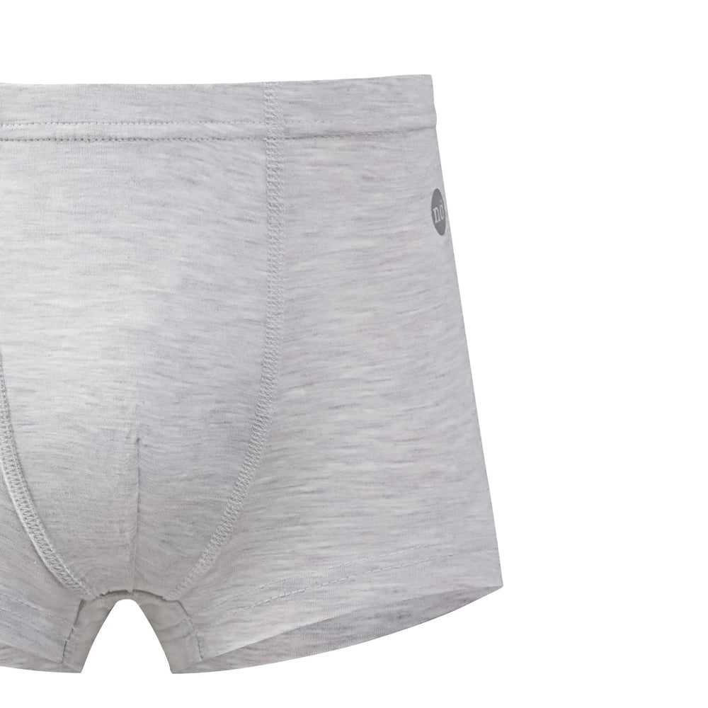 Nest Designs Bamboo Boys Boxer Briefs Underwear 2 Pack Charcoal/Grey Dusk