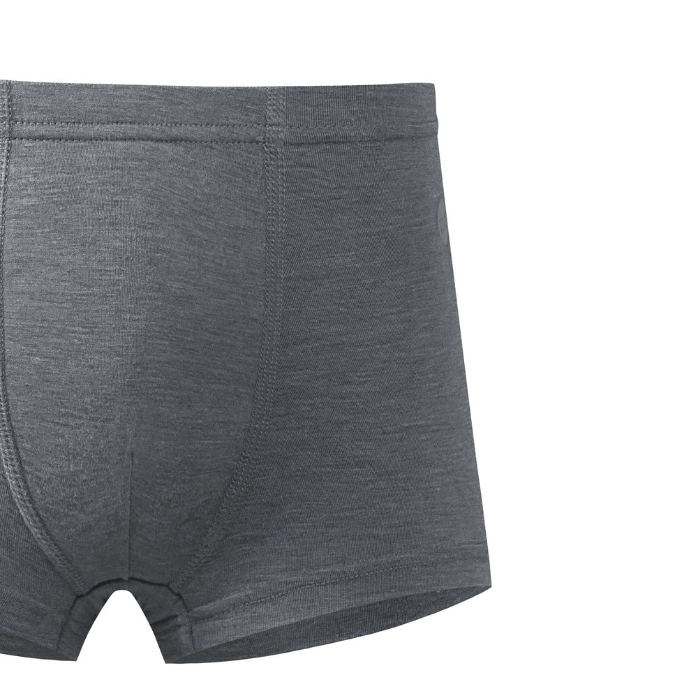 Nest Designs Bamboo Boys Boxer Briefs Underwear 2 Pack Charcoal/Grey Dusk