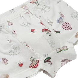 Nest Designs Bamboo Boys Boxer Briefs Underwear (2 Pack) Meadow Mystery