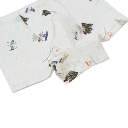 Nest Designs Bamboo Boys Boxer Briefs Underwear (2 Pack) Winter Fun