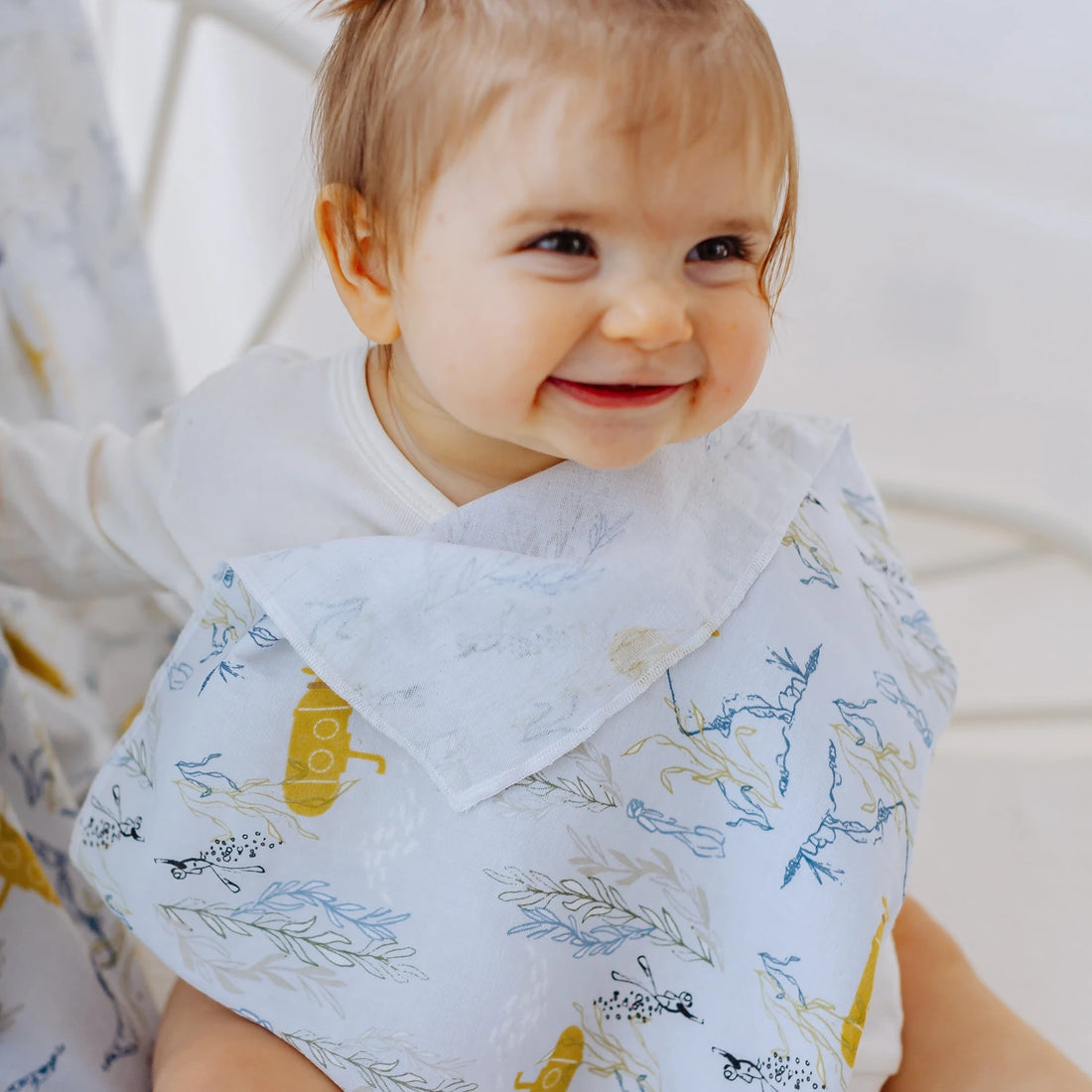 Nest Designs Bamboo Cotton Muslin Bubs Baby Washcloth Set (6-Pack) — lifestyle