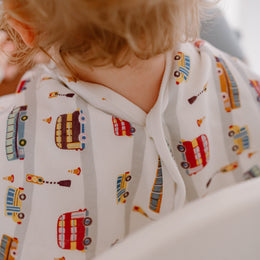 Nest Designs Bamboo Cotton Muslin Burp n' Bib 2-Pack