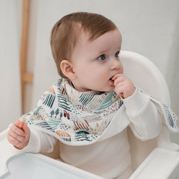 Nest Designs Bamboo Cotton Muslin Burp n' Bib 2-Pack