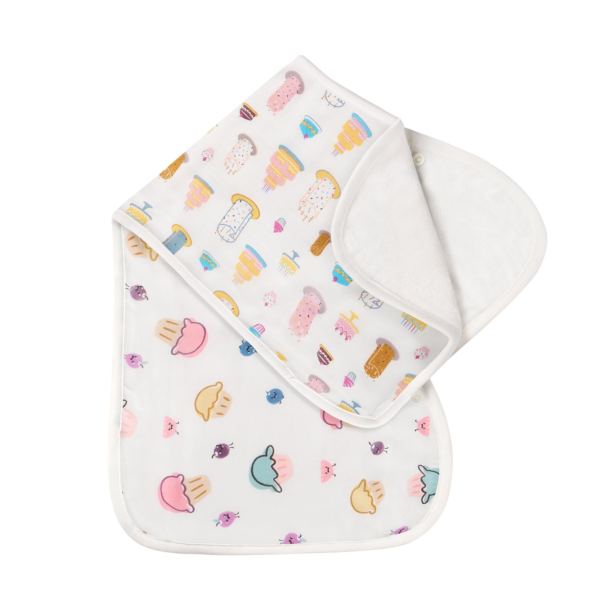 Nest Designs Bamboo Cotton Muslin Burp n' Bib 2-Pack