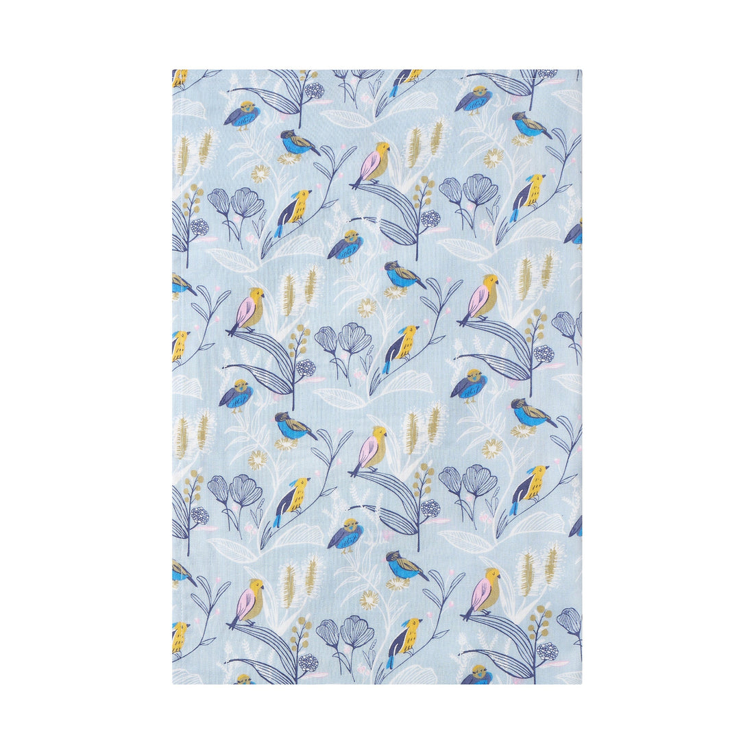 Nest Designs Bamboo Cotton Muslin Nook Swaddle Blankie ALOUETTE front product view
