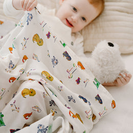 Nest Designs Bamboo Cotton Muslin Nook Swaddle Blankie
