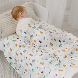 Nest Designs Bamboo Cotton Muslin Nook Swaddle Blankie