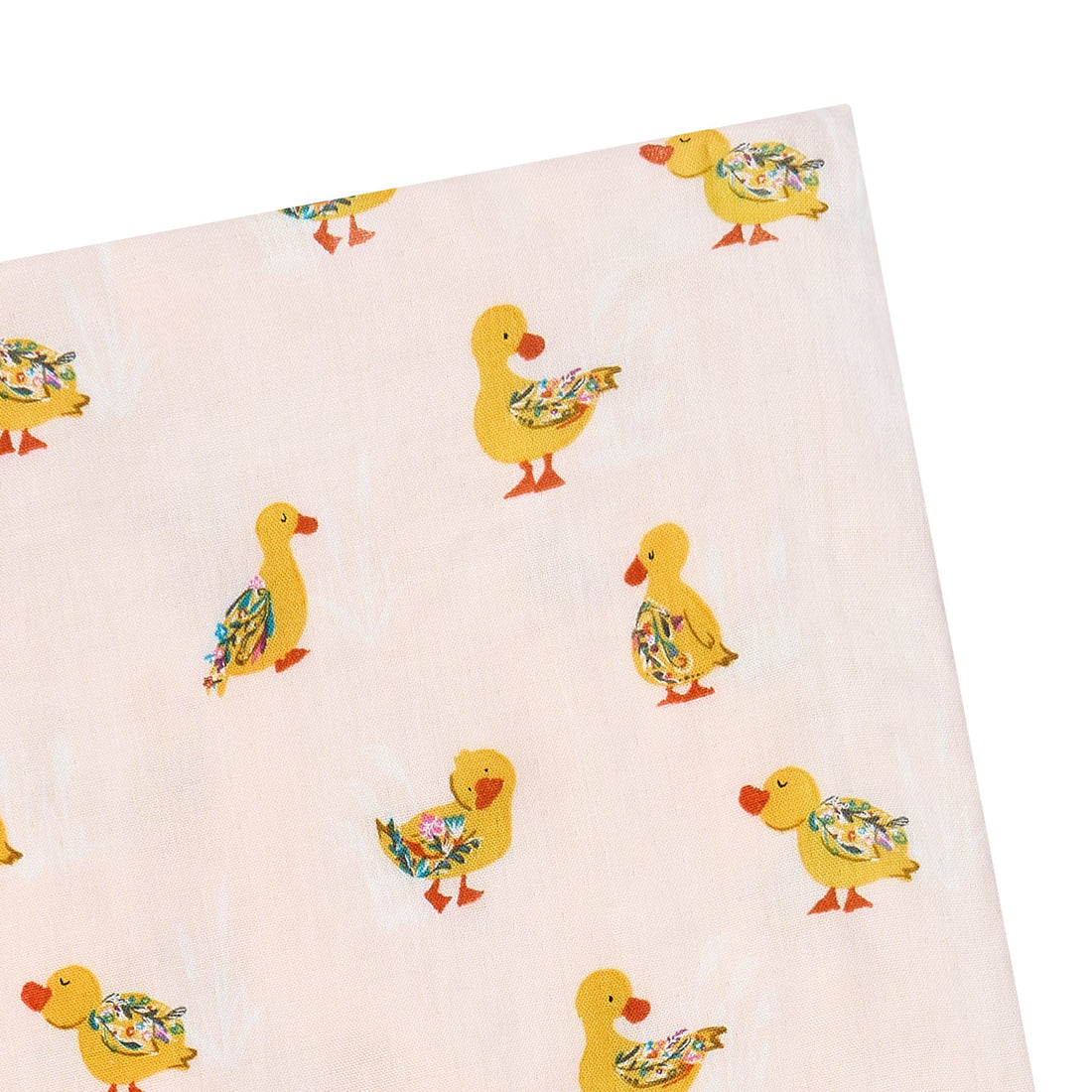 Nest Designs Bamboo Cotton Muslin Nook Swaddle Blankie FIVE LITTLE DUCKS gallery view 3