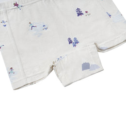Nest Designs Bamboo Girls Boy Short Underwear (2 Pack) Snow Buddies