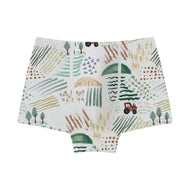 Nest Designs Bamboo Jersey Boys Boxer Briefs 4-Pack Farmer Dell & Wheels on the Bus