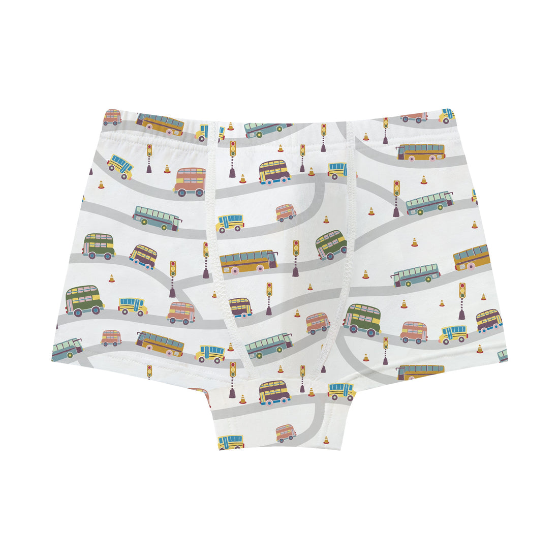 Nest Designs Bamboo Jersey Boys Boxer Briefs 4-Pack Farmer Dell & Wheels on the Bus gallery view 2