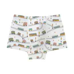 Nest Designs Bamboo Jersey Boys Boxer Briefs 4-Pack Farmer Dell & Wheels on the Bus