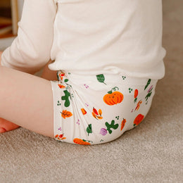 Nest Designs Bamboo Jersey Girls Boy Short Underwear 2 Pack Harvest Time