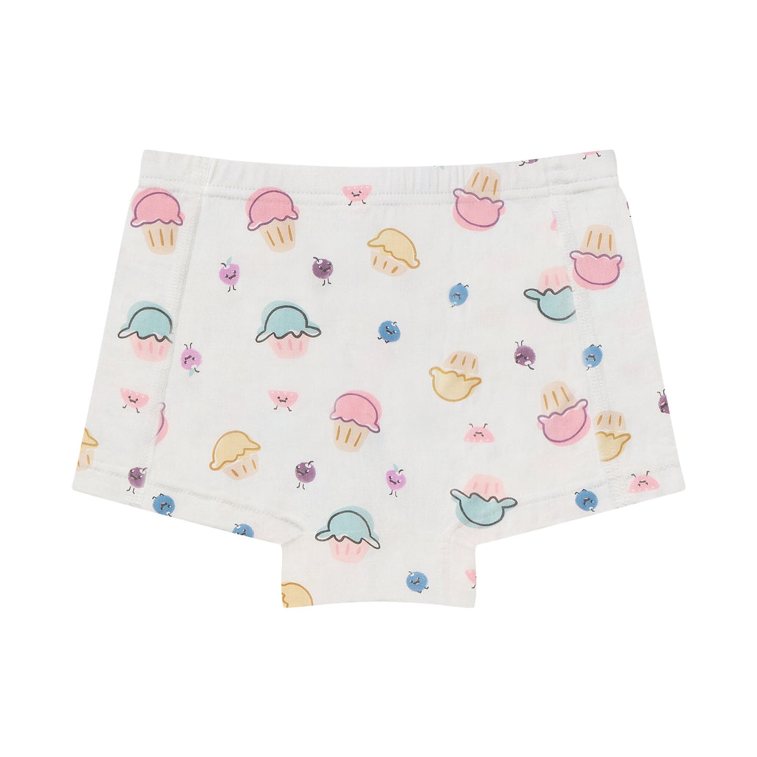 Nest Designs Bamboo Jersey Girls Boy Short Underwear 4-Pack Muffin Man & Five Little Ducks gallery view 1