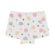 Nest Designs Bamboo Jersey Girls Boy Short Underwear 4-Pack Muffin Man & Five Little Ducks
