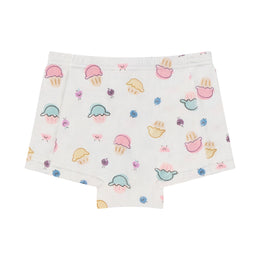 Nest Designs Bamboo Jersey Girls Boy Short Underwear 4-Pack Muffin Man & Five Little Ducks