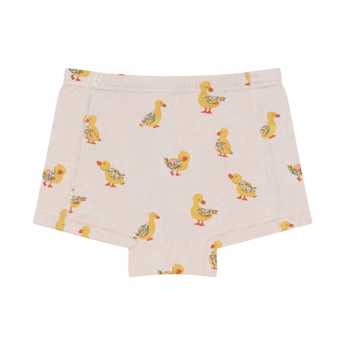 Nest Designs Bamboo Jersey Girls Boy Short Underwear 4-Pack Muffin Man & Five Little Ducks gallery view 2