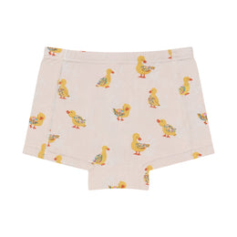 Nest Designs Bamboo Jersey Girls Boy Short Underwear 4-Pack Muffin Man & Five Little Ducks