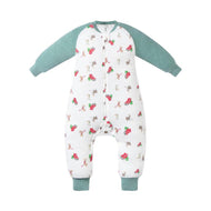 Nest Designs Bamboo Jersey Long Sleeve Footed Sleep Bag 2.5 Tog Sleigh All Day