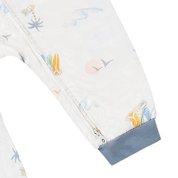 Nest Designs Bamboo Jersey One-Piece Zip Footless Sleeper Pastel Waves