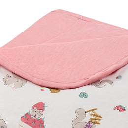 Nest Designs Bamboo Jersey Quilted Cozy Blanket Very Squirrelly