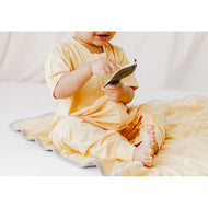 Nest Designs Bamboo Jersey Short Sleeve Footed Sleep Bag 0.5 Tog Pantone Sunset Gold