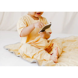 Nest Designs Bamboo Jersey Short Sleeve Footed Sleep Bag 0.5 Tog Pantone Sunset Gold