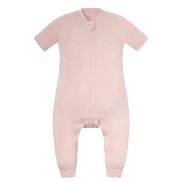 Nest Designs Bamboo Jersey Short Sleeve Footed Sleep Bag 0.6 Tog Rose Smoke