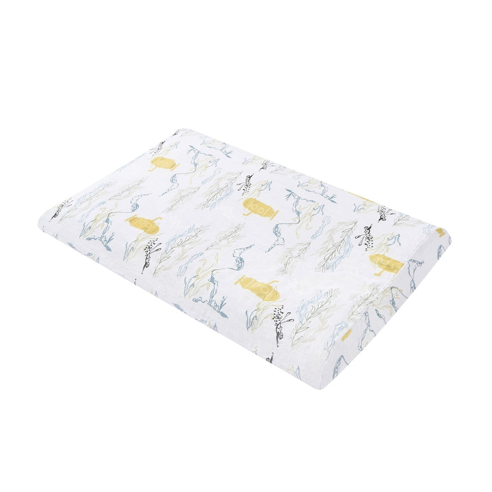 Nest Designs Bamboo Jersey Toddler Pillow With Pillowcase Feather Grey - lifestyle 1