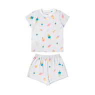 Nest Designs Bamboo Jersey Two-Piece Short Sleeve Pj Set Summer Pops