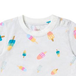 Nest Designs Bamboo Jersey Two-Piece Short Sleeve Pj Set Summer Pops
