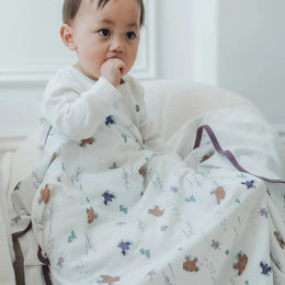Nest Designs Bamboo Muslin Small Nesting Blanket 120cm x 120cm