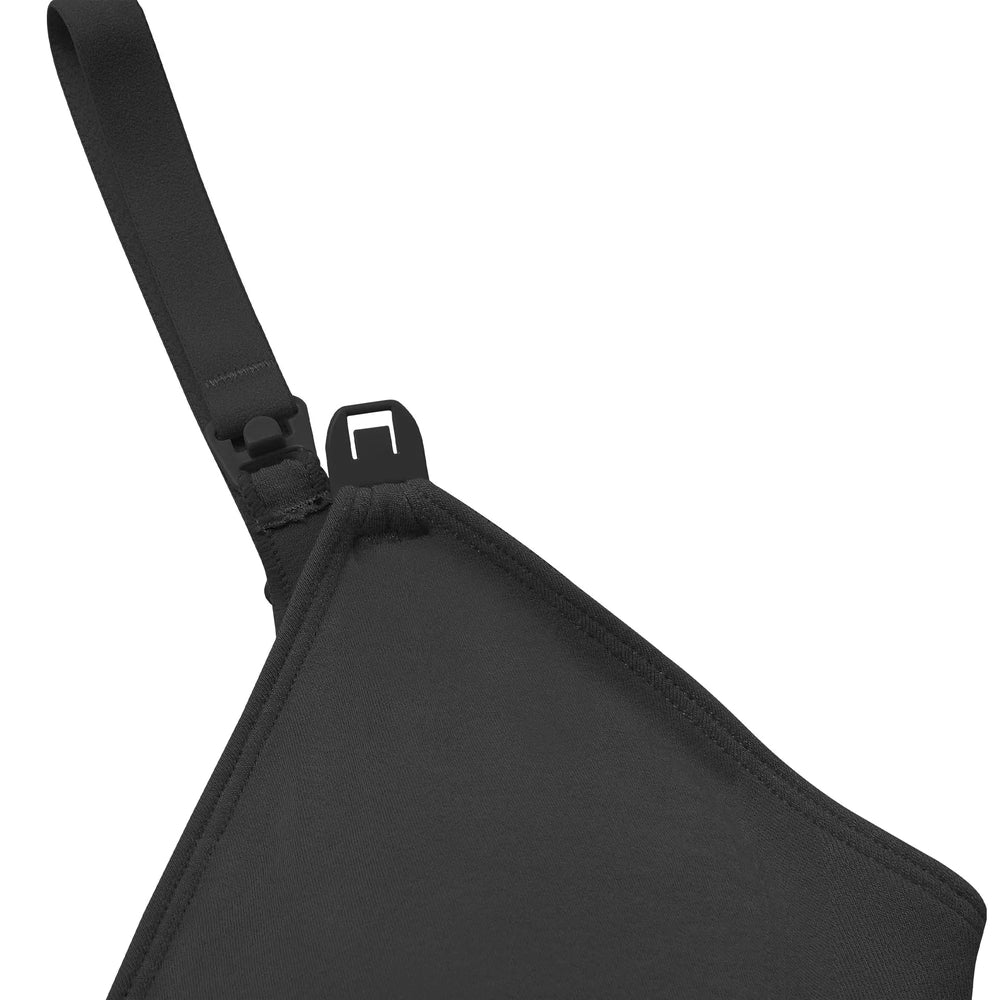 Nest Designs Bamboo Nest Bump Seamless Nursing Bra in Black