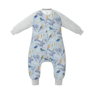 Nest Designs Bamboo Raglan Long Sleeve Footed Sleep Bag 2.5 TOG Alouette
