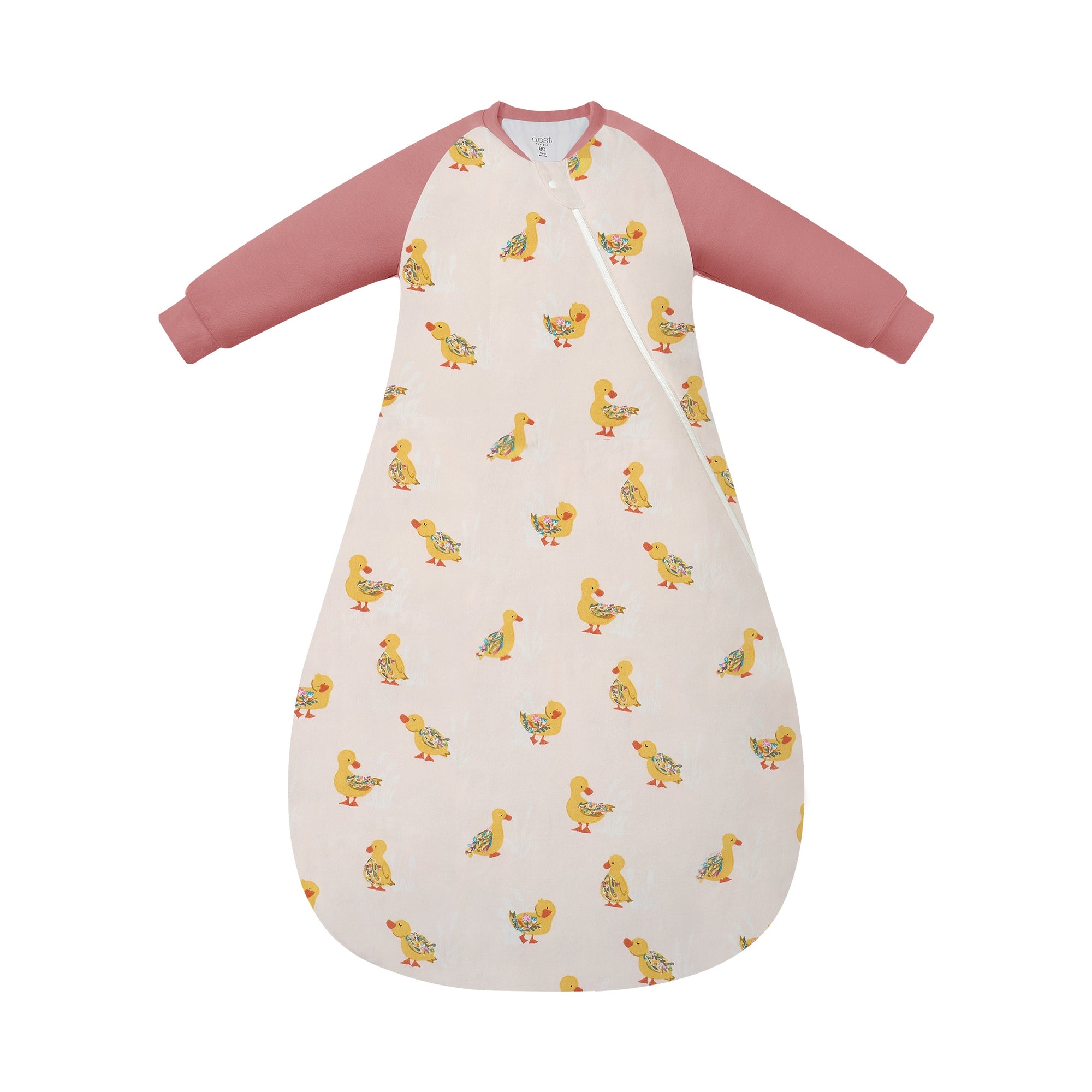 Nest Designs Bamboo Raglan Long Sleeve Sleep Bag 2.5 TOG Five Little Ducks
