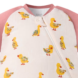Nest Designs Bamboo Raglan Long Sleeve Sleep Bag 2.5 TOG Five Little Ducks