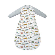 Nest Designs Bamboo Raglan Long Sleeve Sleep Bag 2.5 TOG Wheels on the Bus