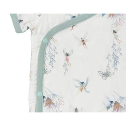 Nest Designs Bamboo Short Sleeve Kimono Onesie Fairy Tale